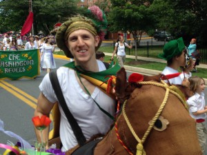 Hobby horse in parade