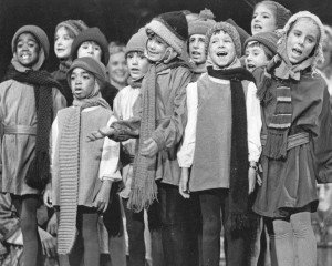Photo from an early Washington Revels production
