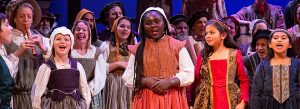 Children performing in Christmas Revels