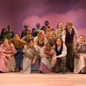 Teenagers in the Winter Revels production