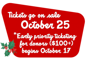 Tickets go on sale October 25