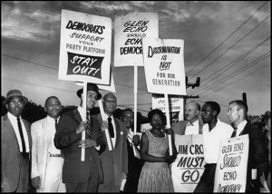 Protesters at Glen Echo Park in 1960.