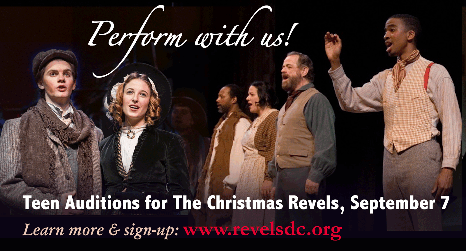 Teen Auditions for the Christmas Revels, 2024