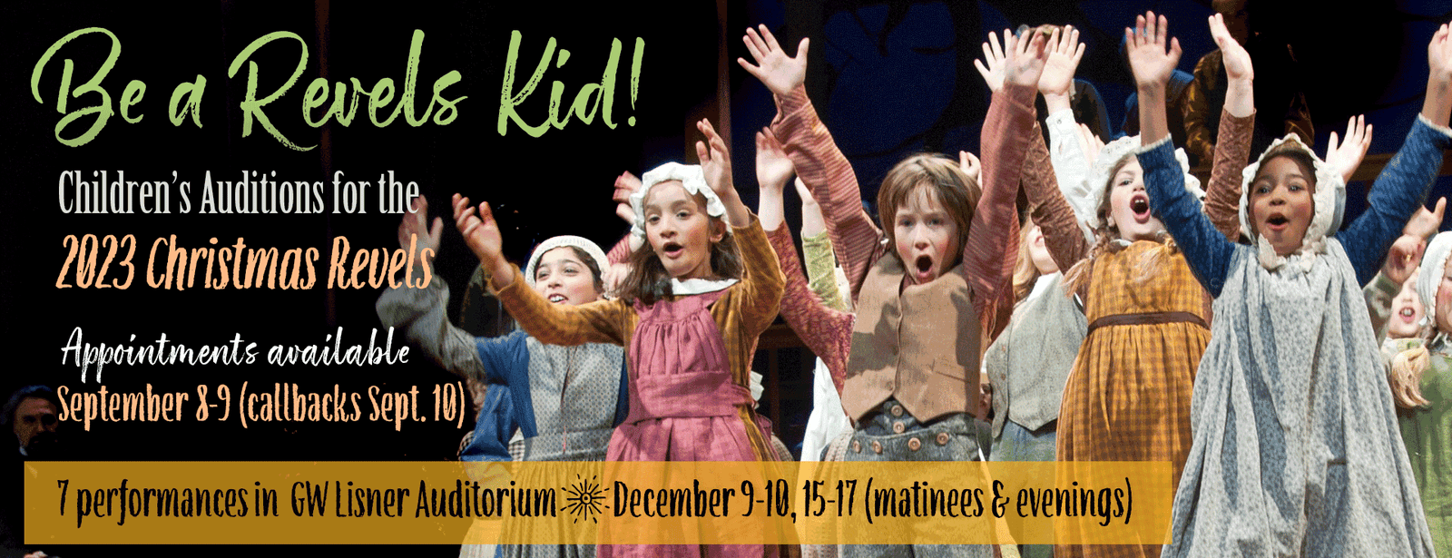 2023 - Children's Auditions for The Christmas Revels