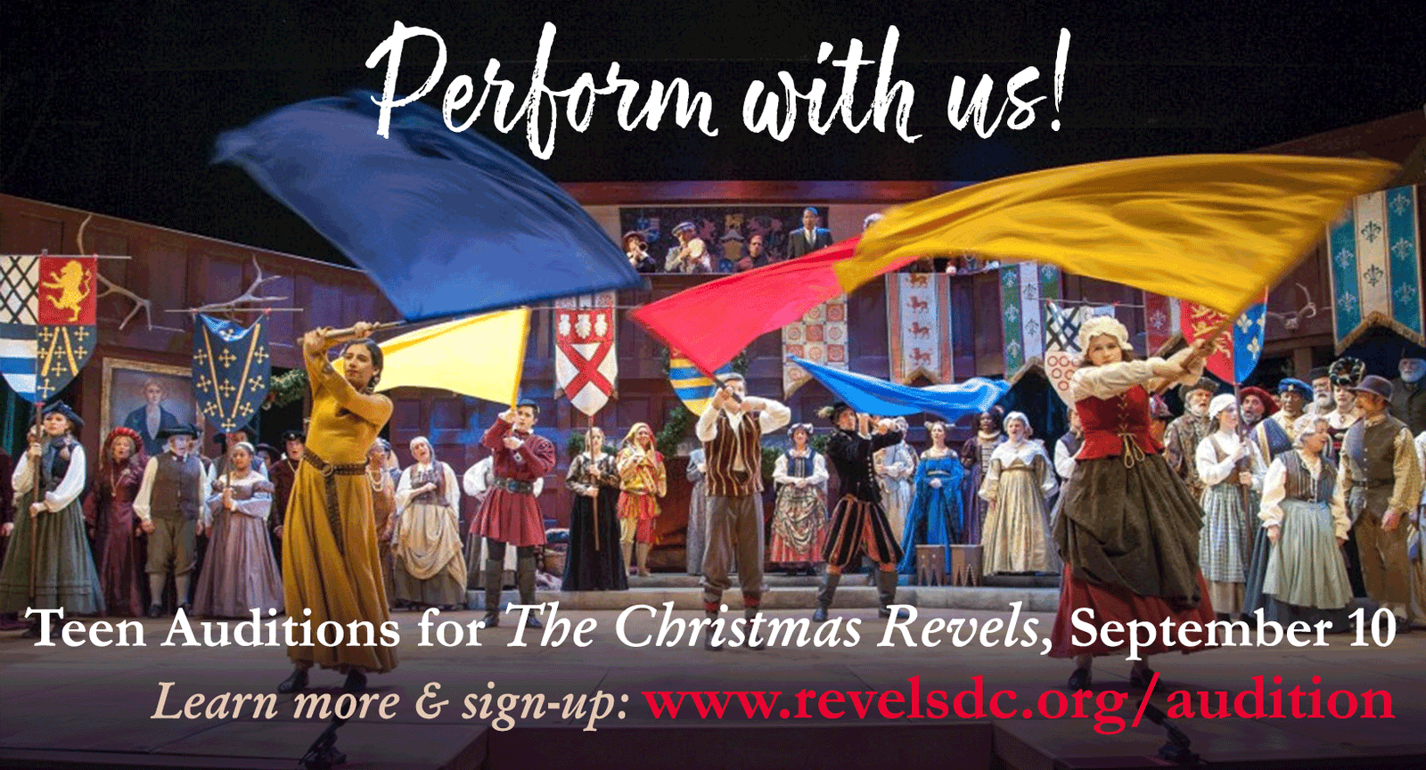 Teen auditions for The Christmas Revels