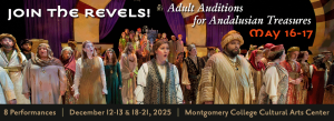 Adult auditions for Andalusian Treasures, May 16-17