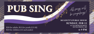 Pub Sing at McGinty's - February 22, 2026