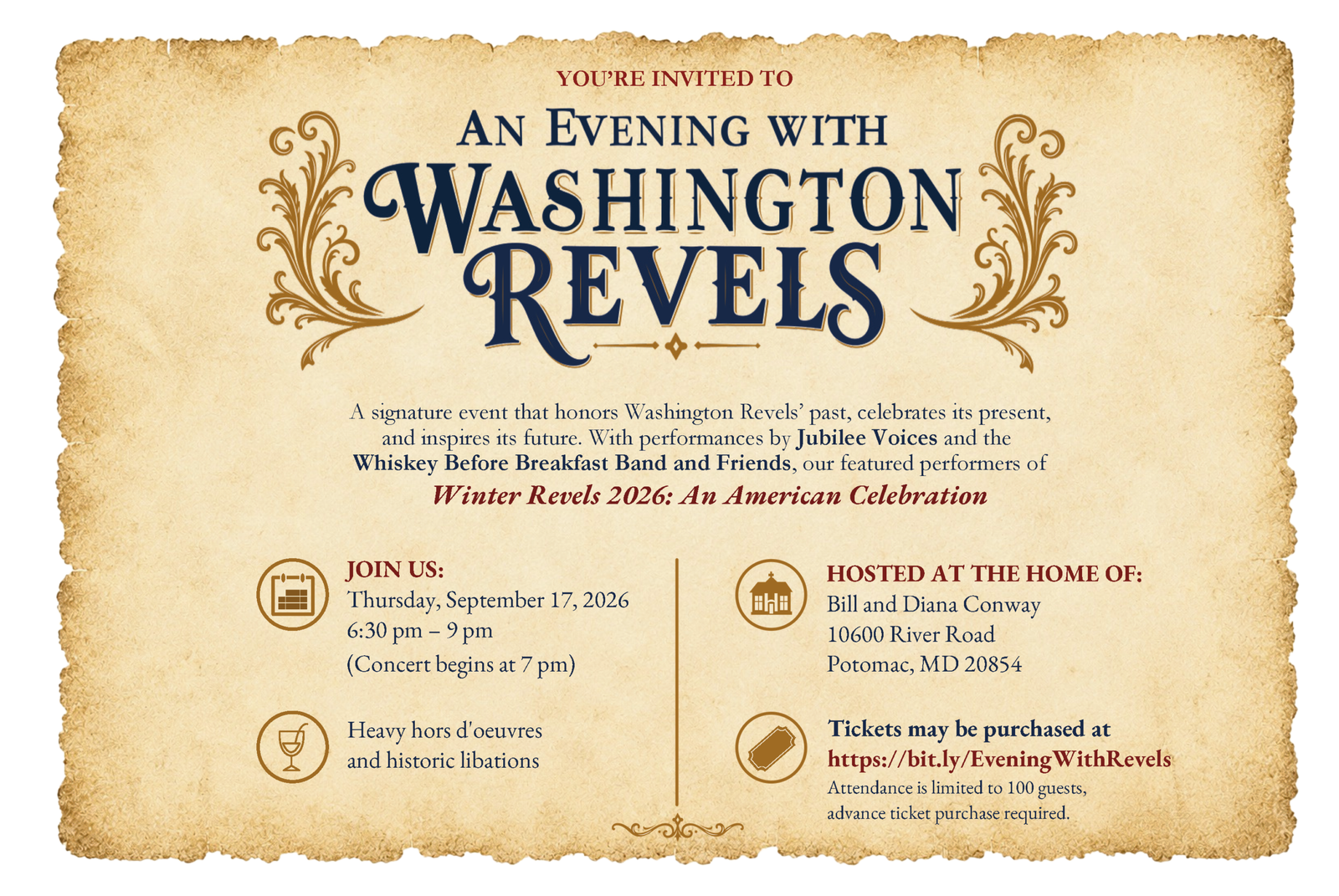 Invitation to An Evening with WR26